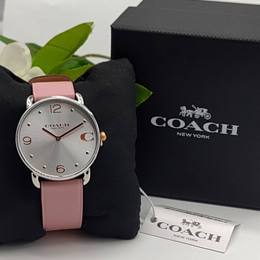 Coach Women's Elliot Blush Leather Strap Watch